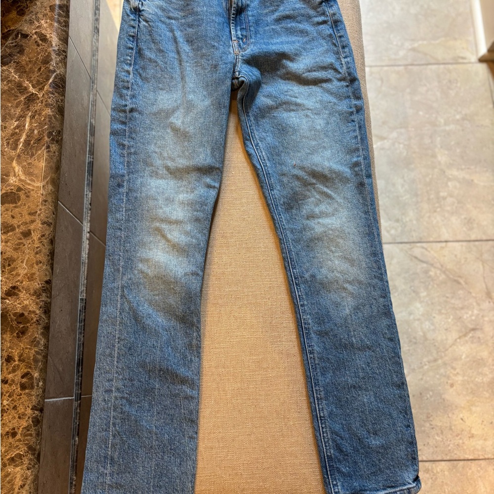 MOTHER Mid Rise Dazzler Women's Blue Ankle Jeans